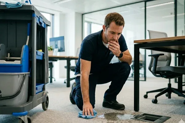 Sinistre dégât matériel chez client après intervention nettoyage — RC Pro propreté